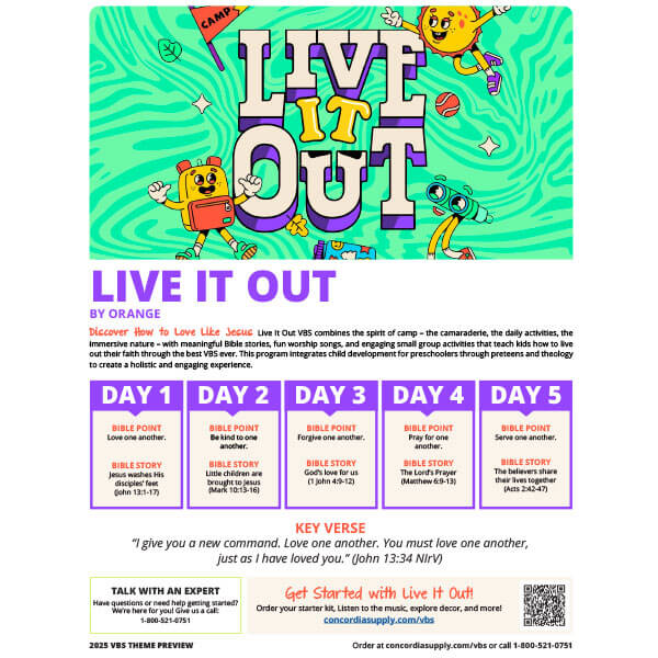 Live It Out VBS Theme Preview