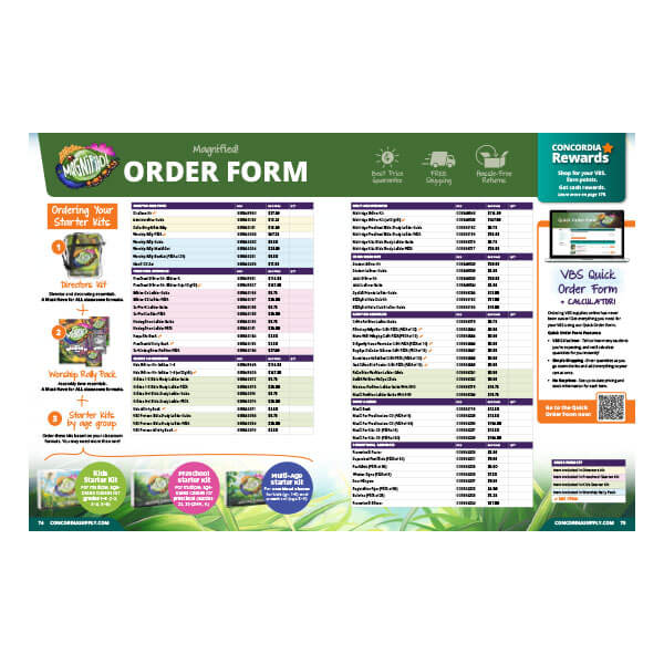 Magnified VBS Order Form