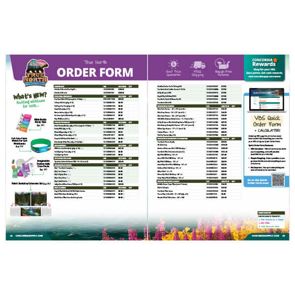 True North VBS Printable Order Form