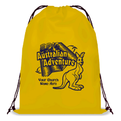 Epic Australian Adventure Drawstring Bags