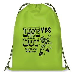 Live It Out Drawstring Bags