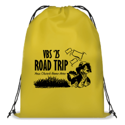 Road Trip Drawstring Bags