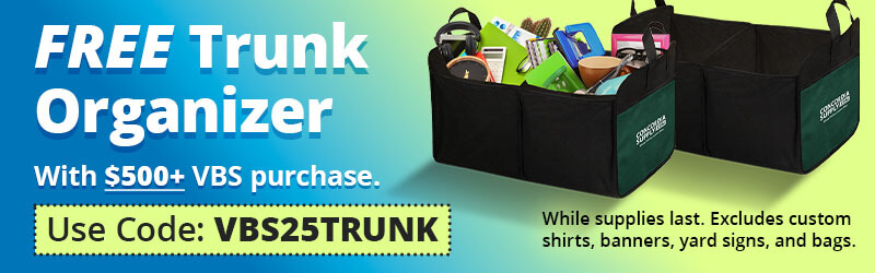 Free Trunk Organizer on VBS purchases over $500- Use code VBS25TRUNK